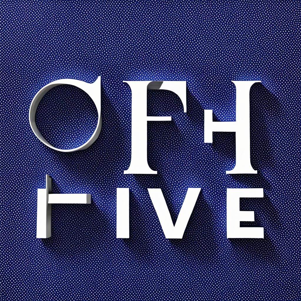 High Five Typography Art for Connection and Celebration
