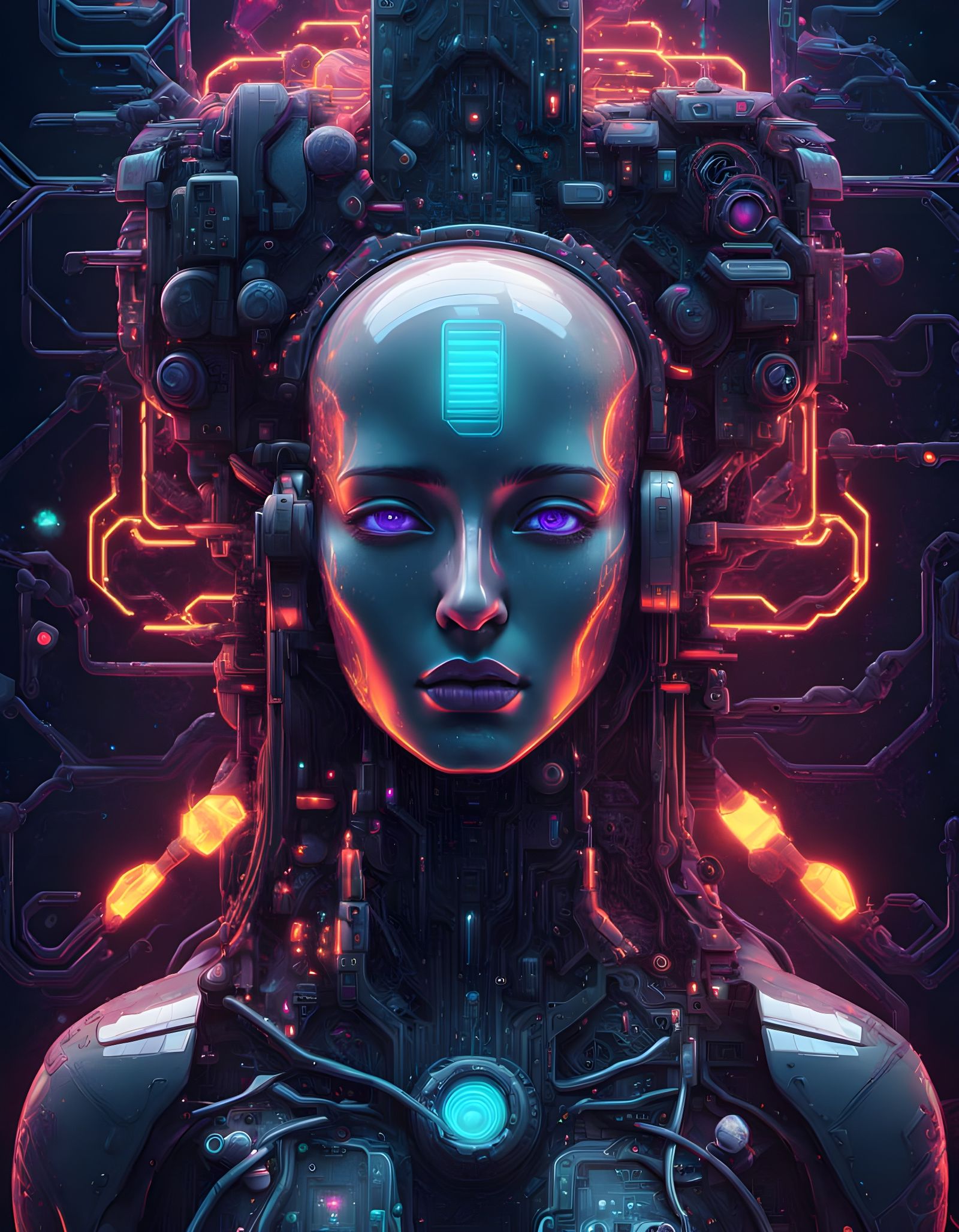 AI Portrait in Surreal Storybook Style