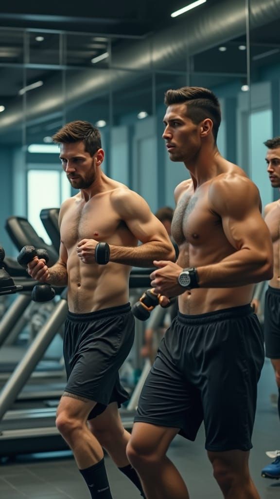 Soccer Stars Struggle in Modern Sports Hall