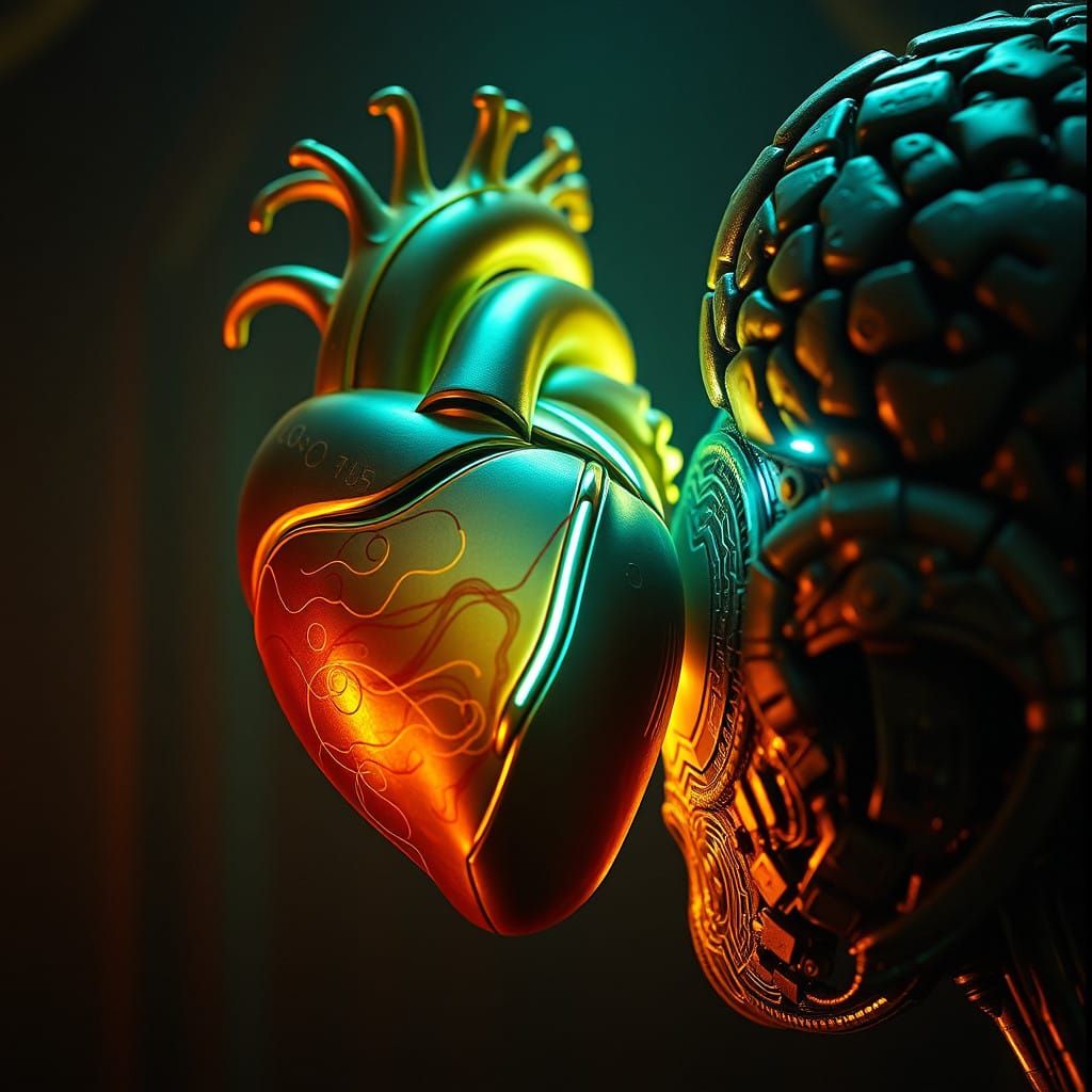 Bio-Mechanical Heart Reveals Secrets to Brain in Golden-Lit....