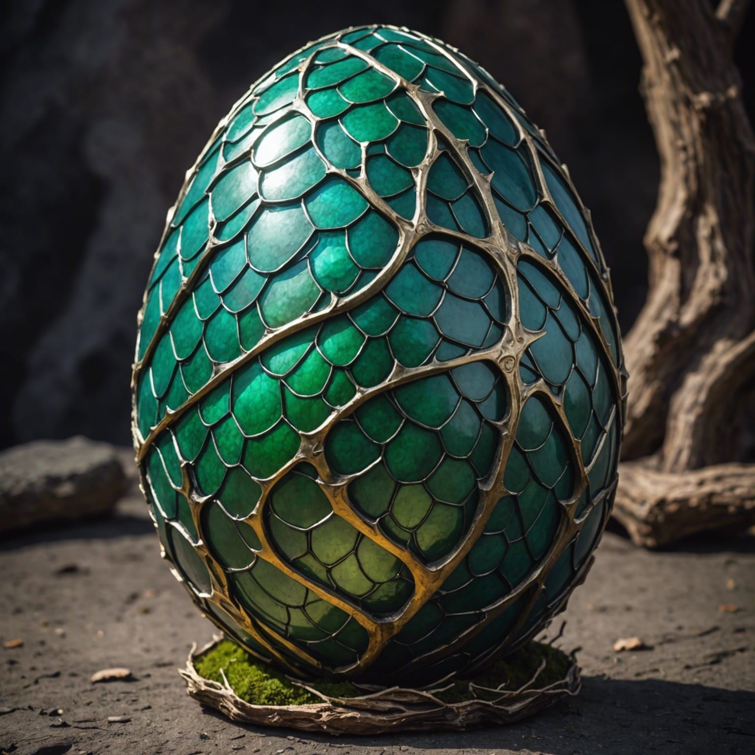 AI Dragon Egg Illustration