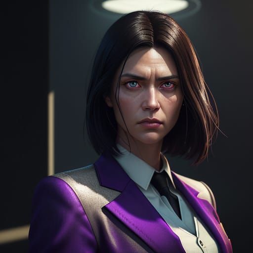 Elegant Woman in a Windowed Box with Soft Bokeh