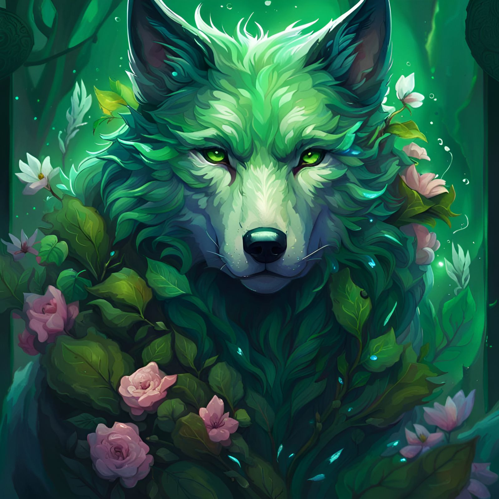 Floral Wolf
