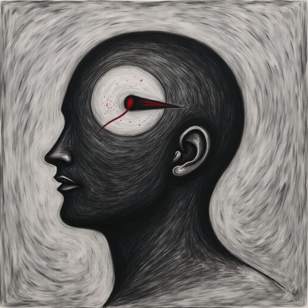 Disturbing Psychosis and Mental Illness in Charcoal