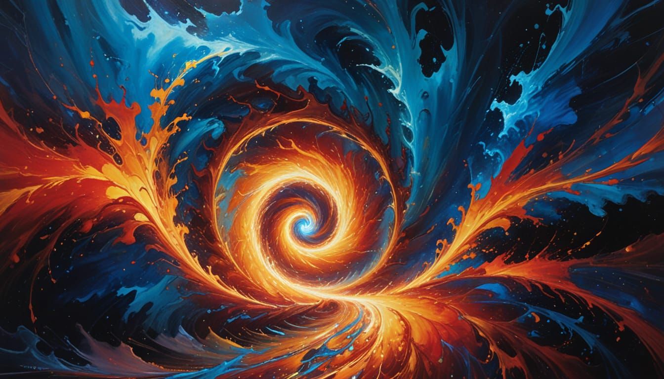 Cosmic Vortex in Vibrant Colors