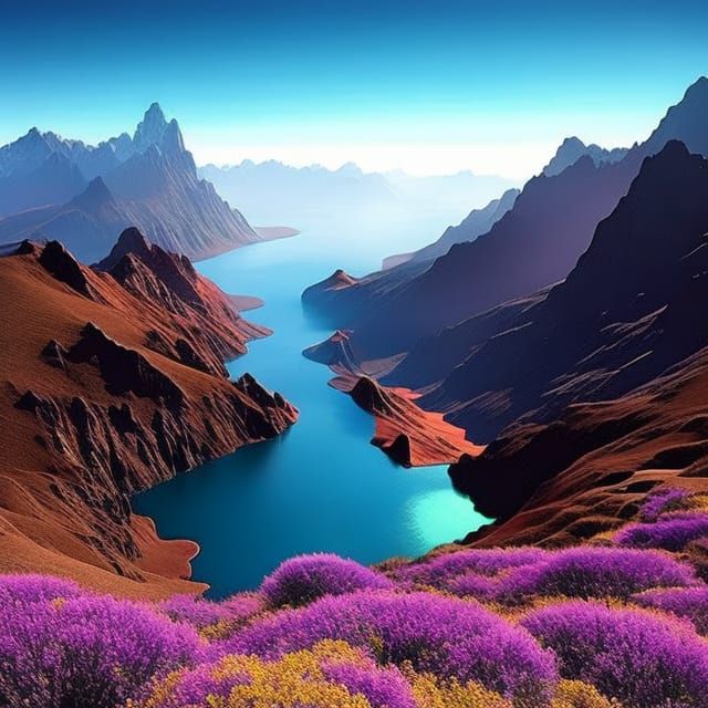 Cosmic Landscape: Galaxies and Nebulas in Spacecore Style