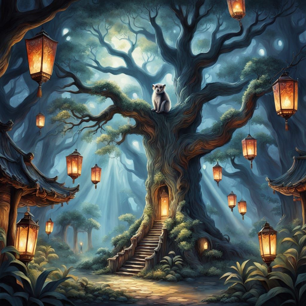 Ancient Tree Guardian of the Enchanted Grove