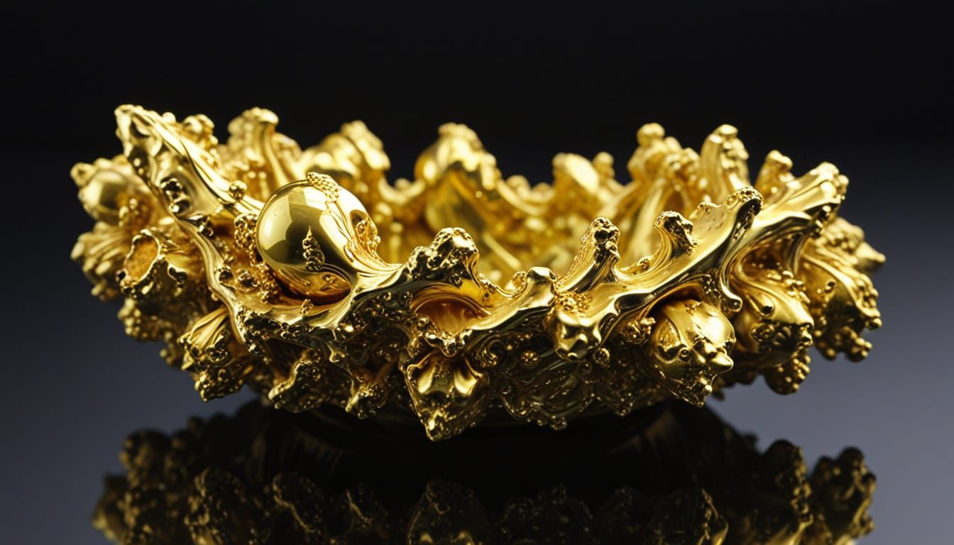 Baroque Gothic Gold Uranium Gallium Abstract