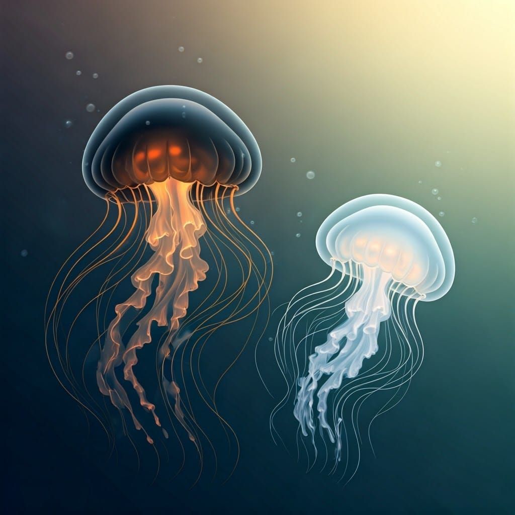 Harmonious Jellyfish: Yin and Yang in the Deep
