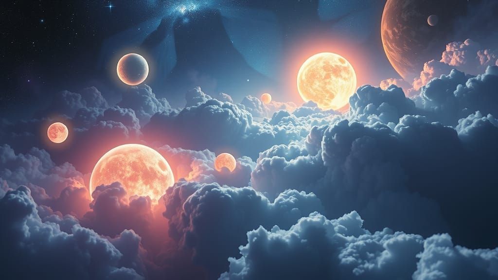 Slumbering Stars in Cosmic Dust Dreamscape