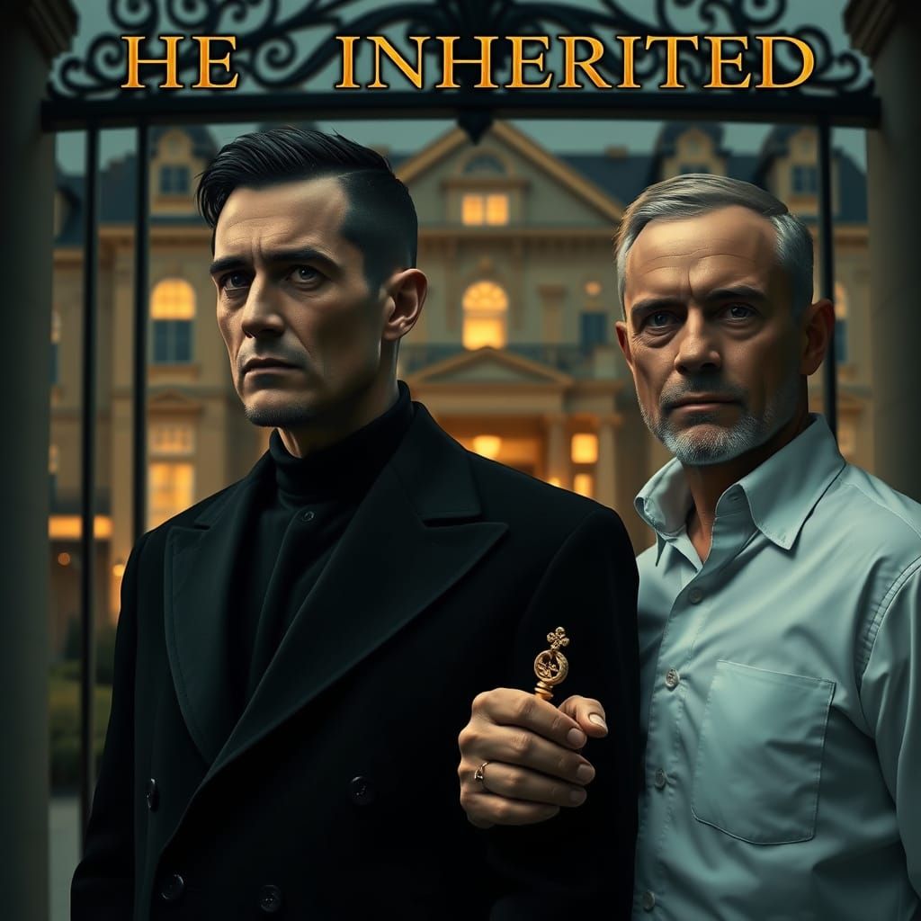 Mourning Man with Key, Dramatic Portrait