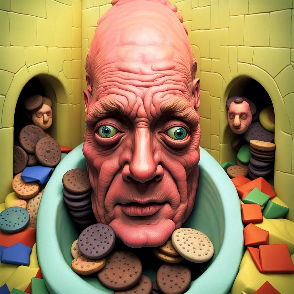 Surreal Sewer Dreamscape in Hyperrealistic Style