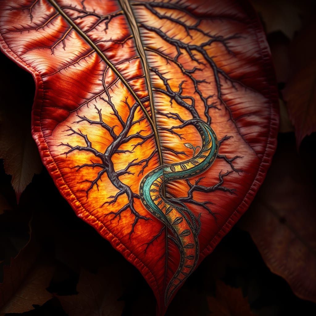 Ethereal Leaf in Cinematic Fantasy Style