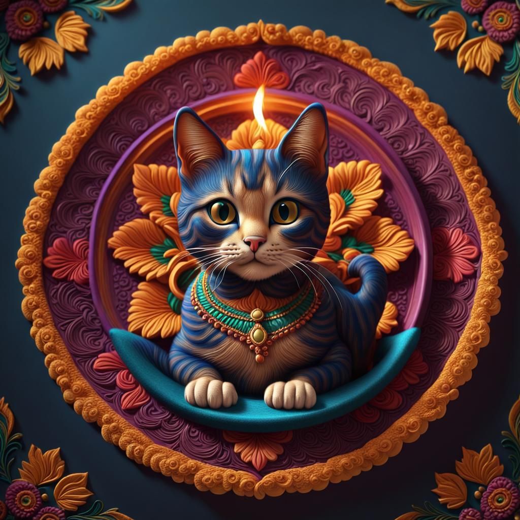 Rangoli Kitten