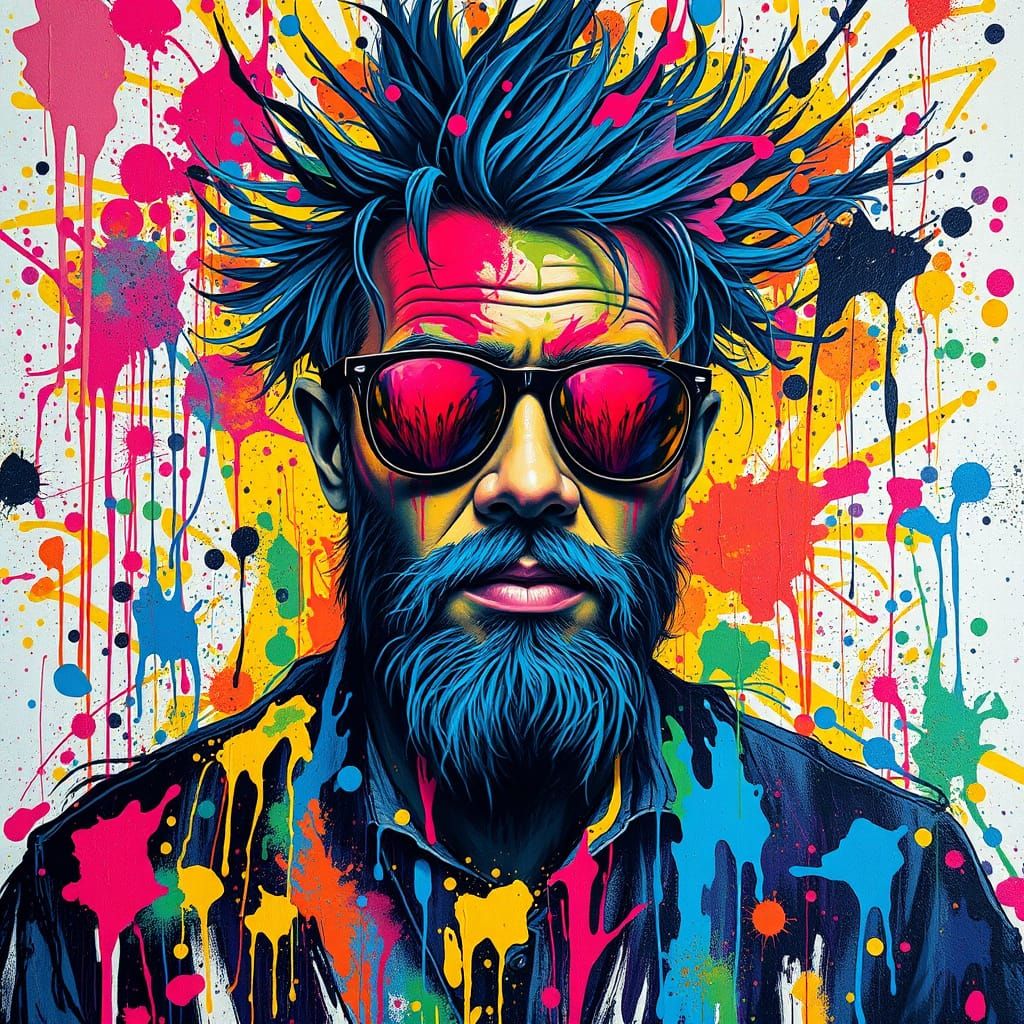 Kaleidoscopic Graffiti Art Featuring Eclectic Artist