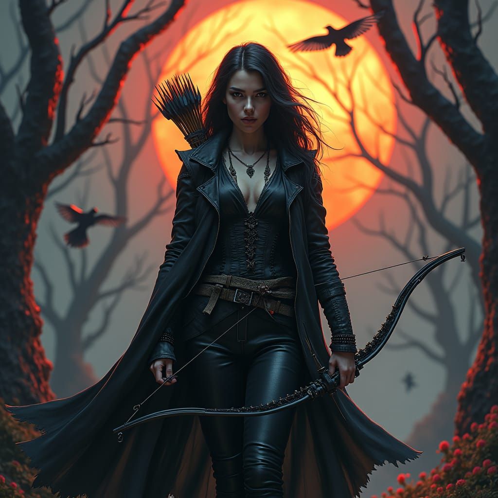 Vampire Hunter in Dramatic Dark Fantasy Art Style