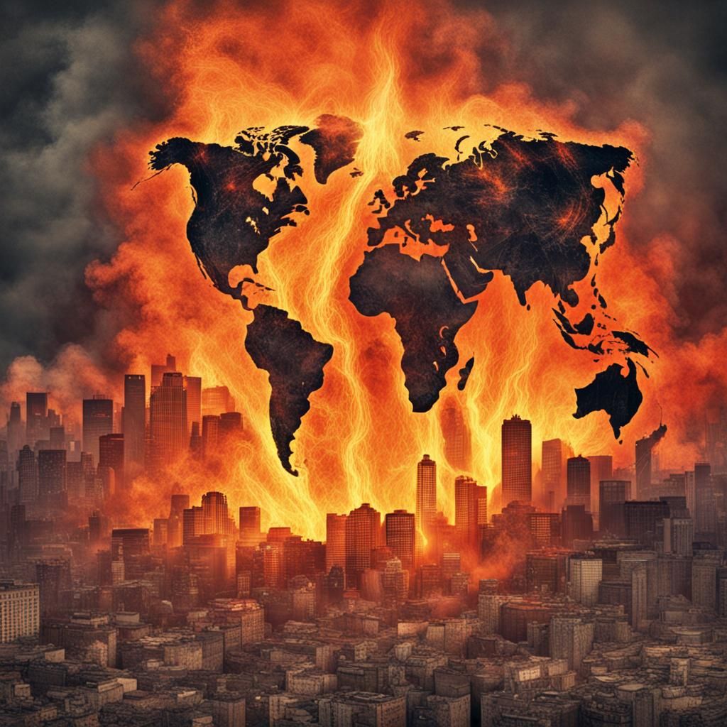 Fiery World: An AI Generated Inferno