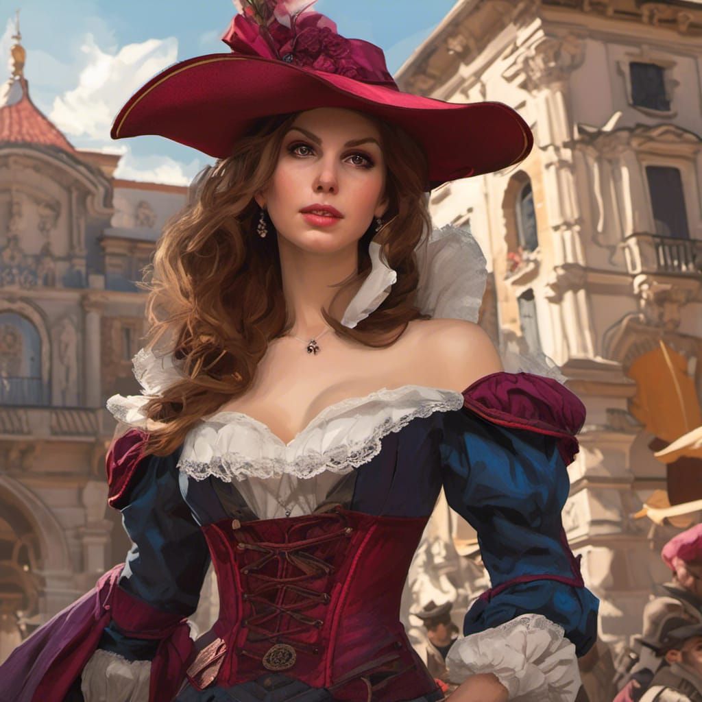 Anna Kendrick as Musketeer in Madrid, Digital Portrait