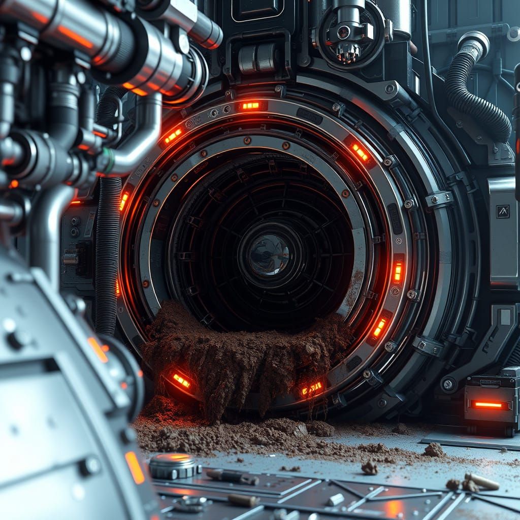 Mechanic in Epic, Cinematic Space Station Environment