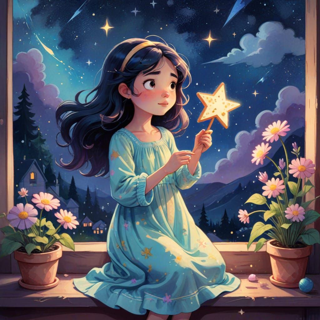 Star Bright Star Light First Star I Seen Tonight Cartoon Sty...