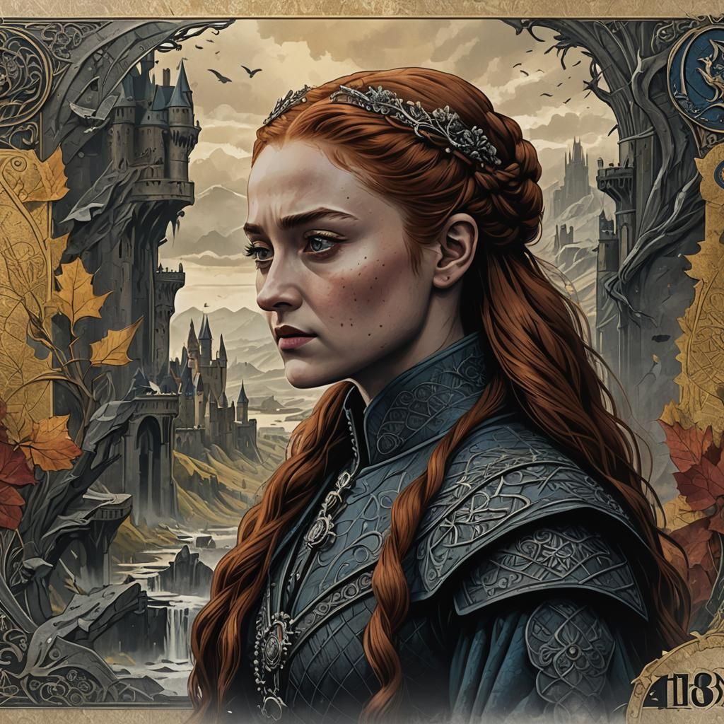 Sansa Stark Game of Thrones Art Banknote