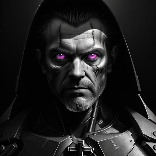 Apocalyptic Mind: Dramatic Cross-Section Portrait