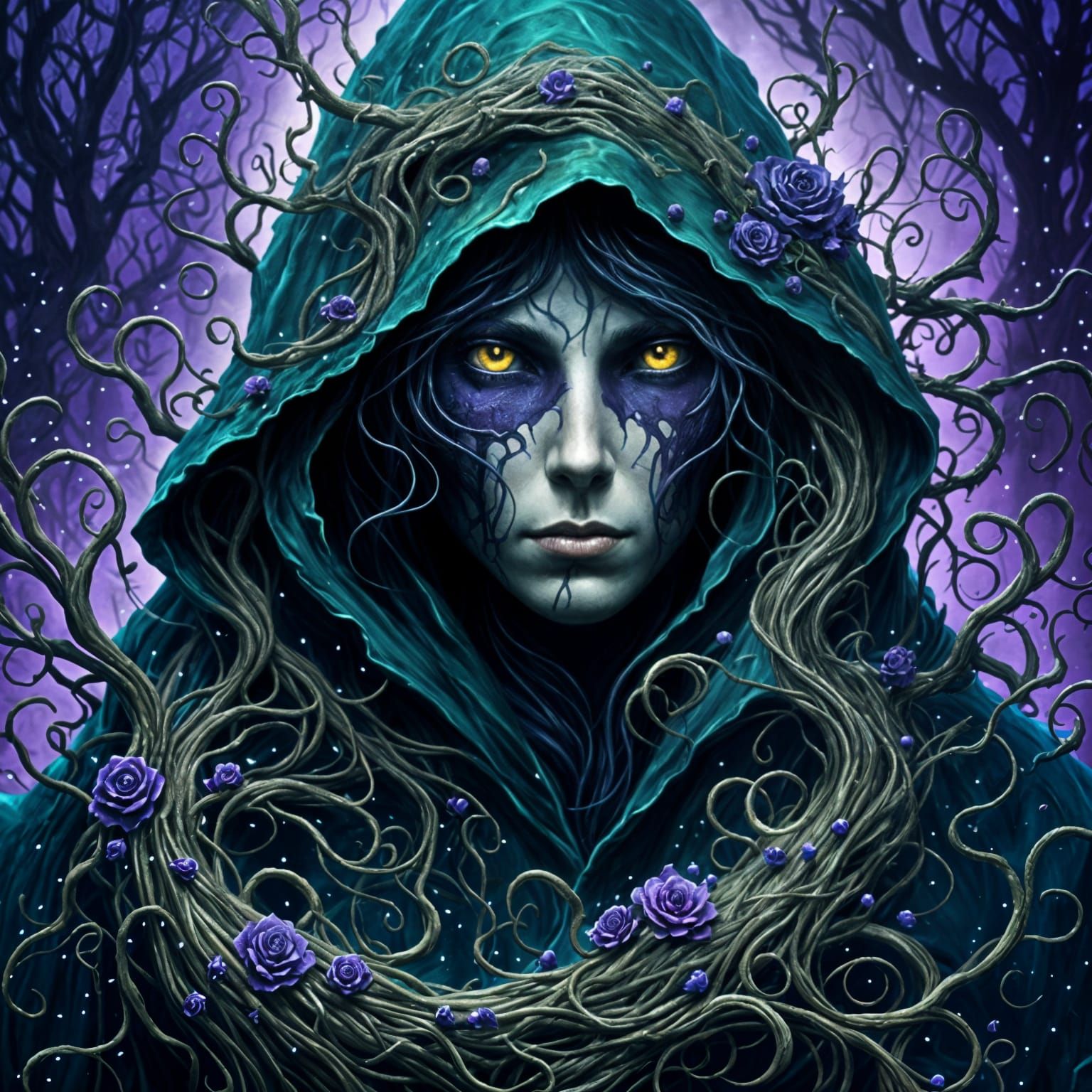 Whispers from the Abyss: A Dark Surreal Scene