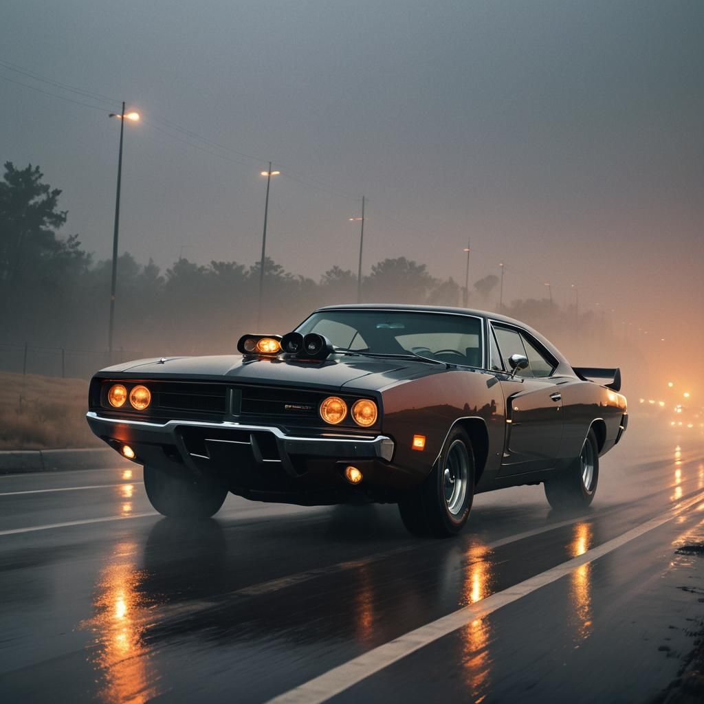 1969 Dodge Charger Daytona Concept Art