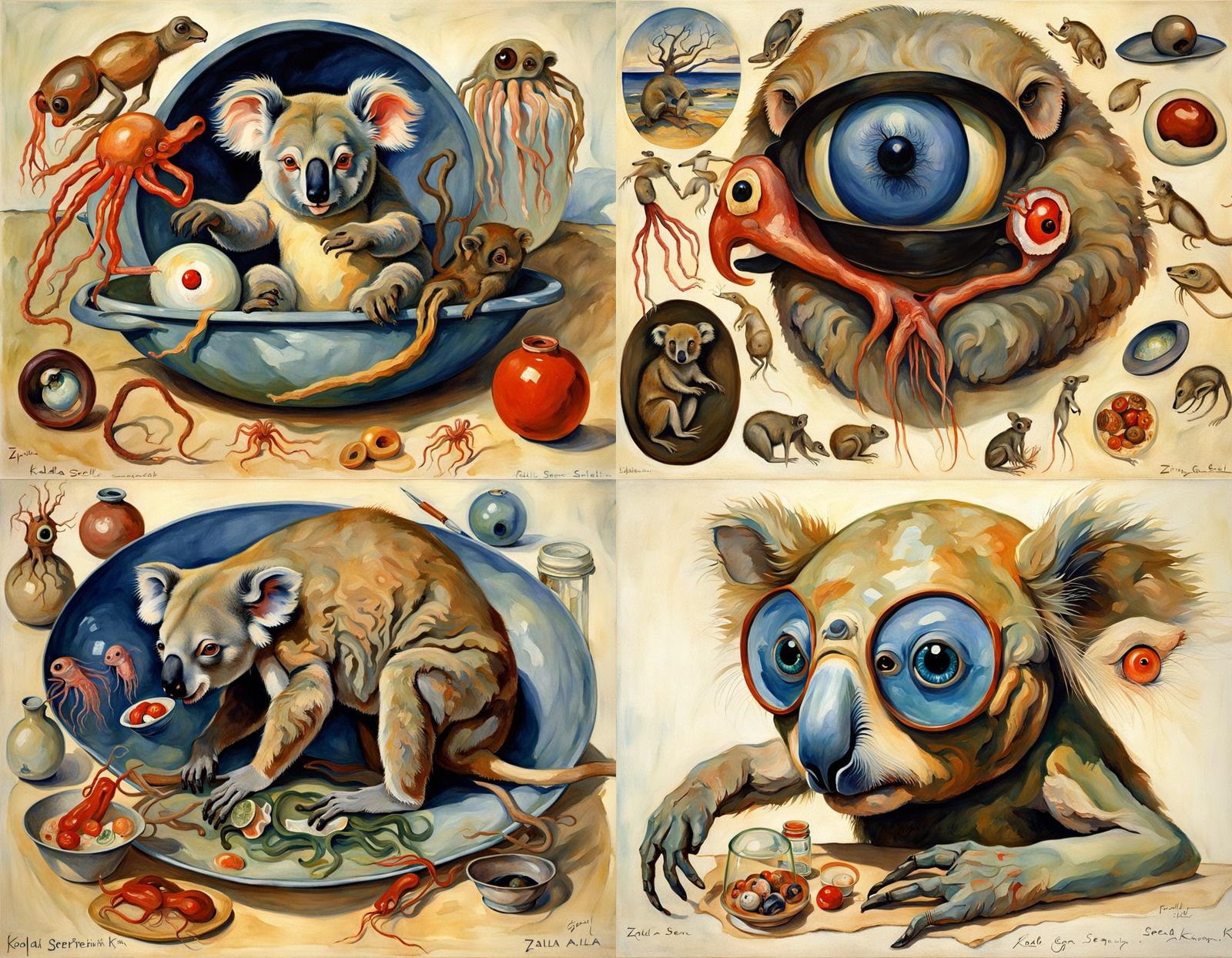 Surreal Vivisection: Grotesque Fusion of Anatomy and Nature