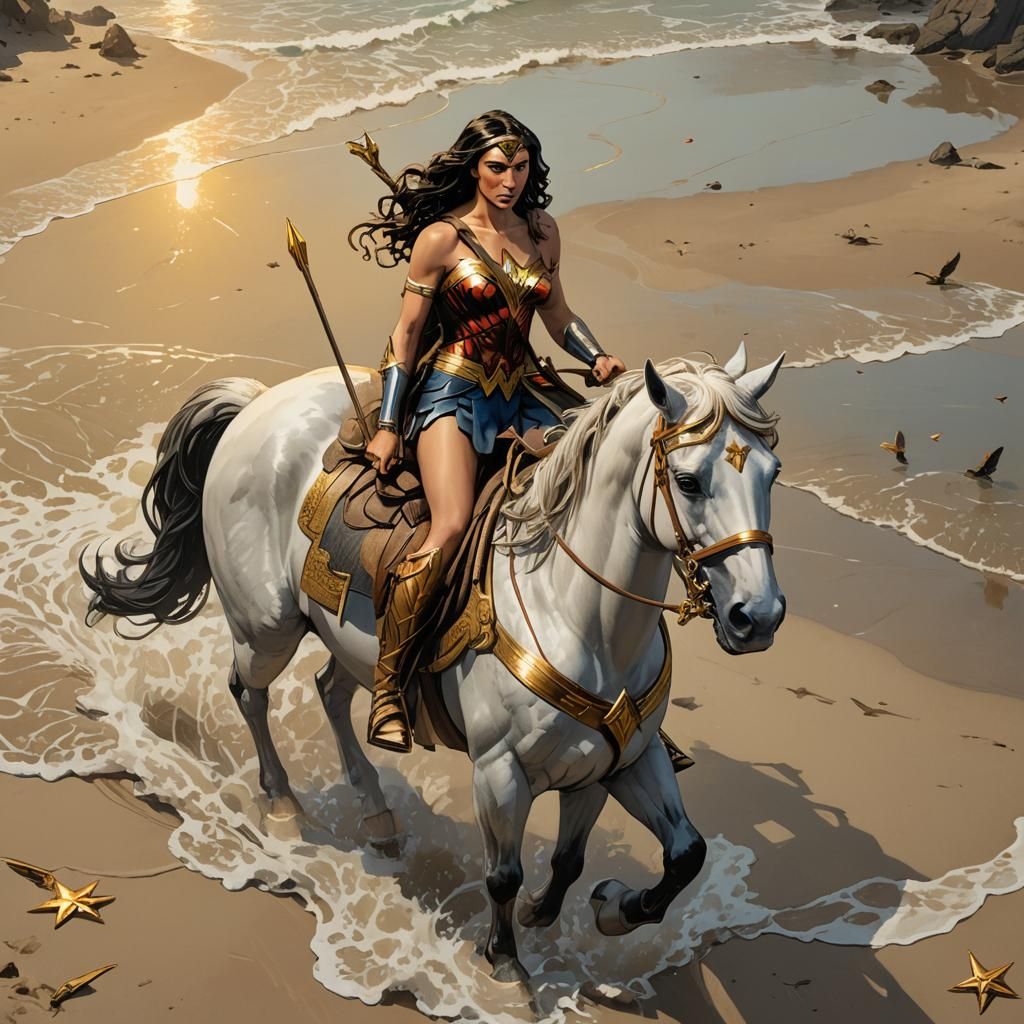 Wonder Woman at Peace, Ready for Battle