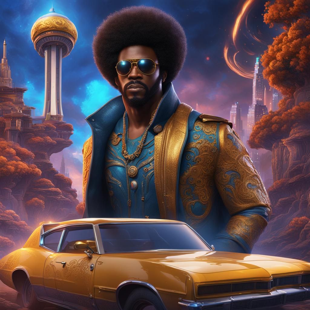 Undercover Brother in Detailed Matte Painting