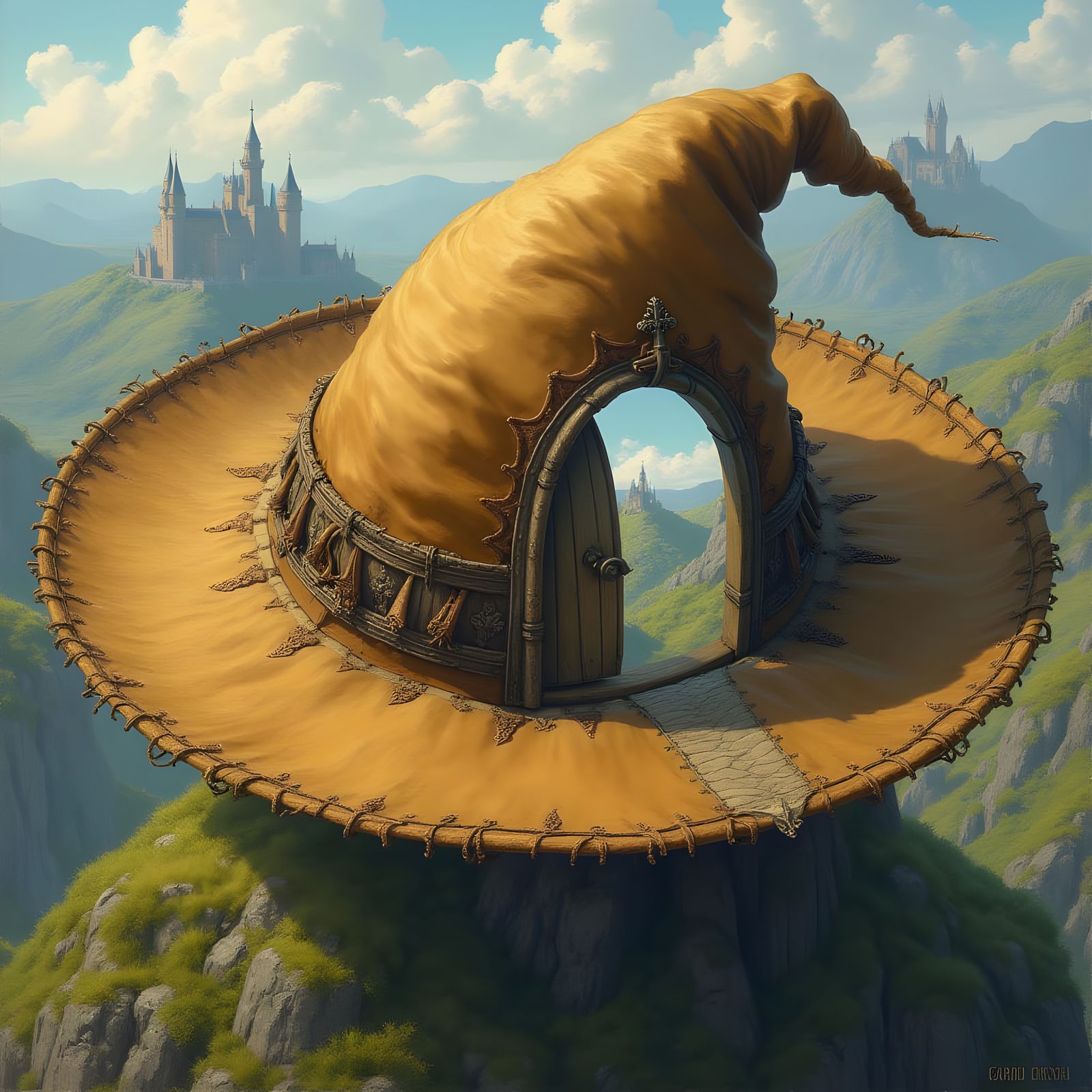 Fantasy Portal Hat Illustration in High Resolution