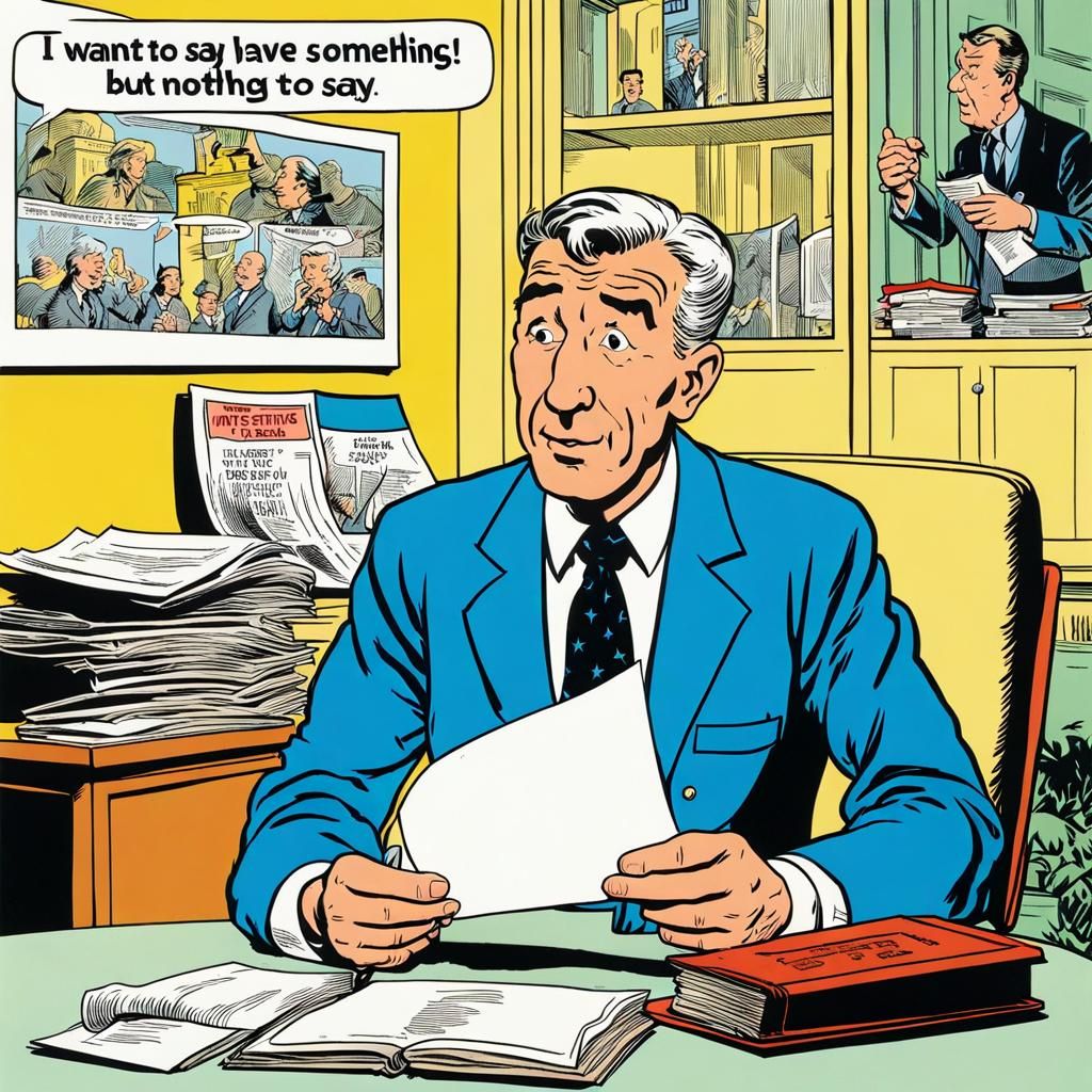 Politician Speech in Hergé Comic Style