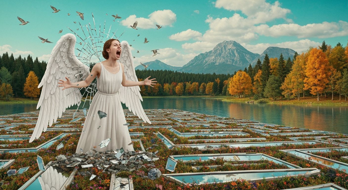 Angel of Memories Screams in Mirror Labyrinth