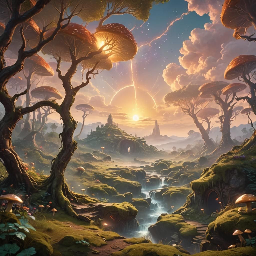 Mystical Portal Opens in Ancient Forest