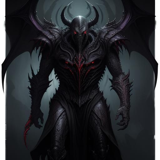 Bleak, High-Contrast Dark Fantasy Concept Art of a Klingon-X...