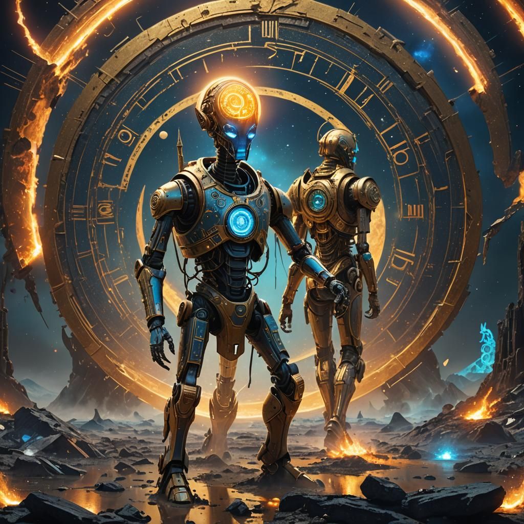 Mystical Droid Unveils Alchemy on the Moon