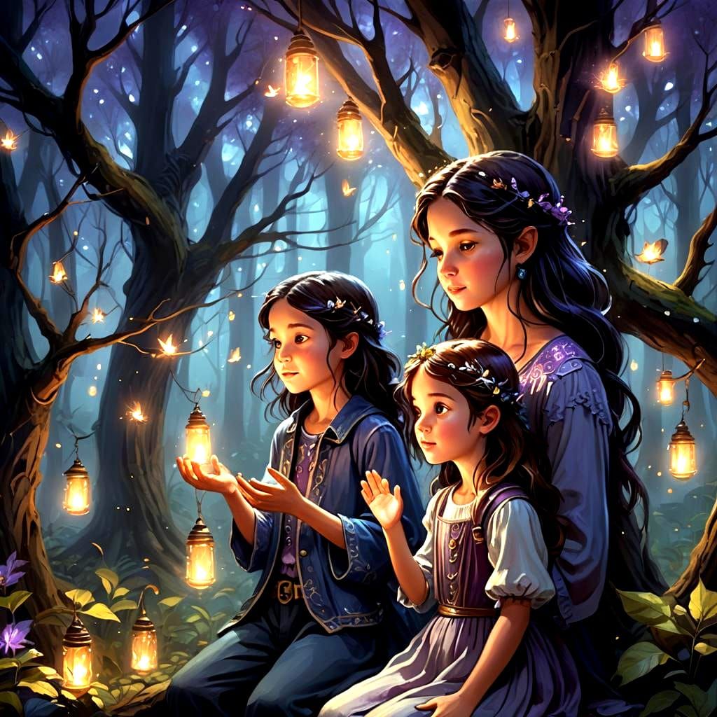 Enchanted Forest Symphony in Detailed Matte Painting