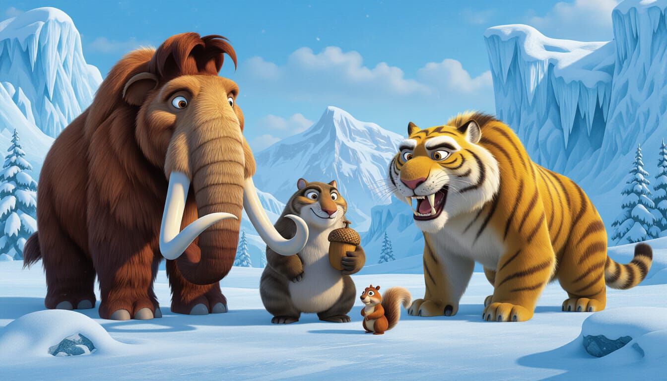 Ice Age Animals in Realistic Detail