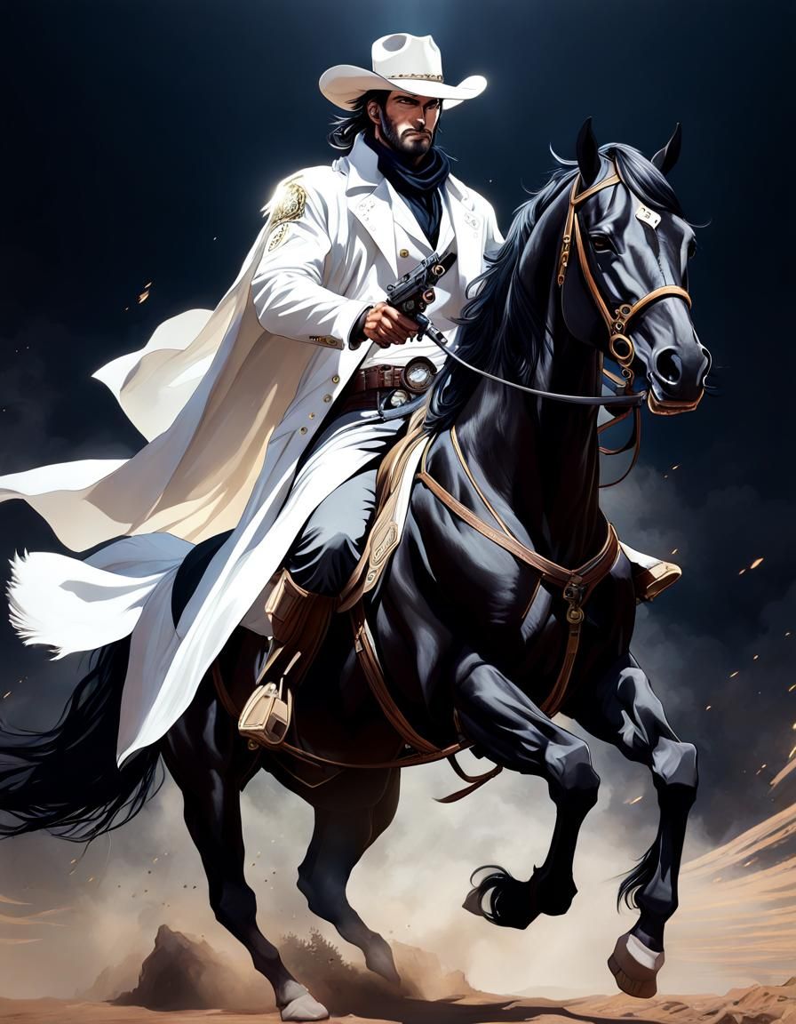 Cowboy on Black Horse, Anime Style