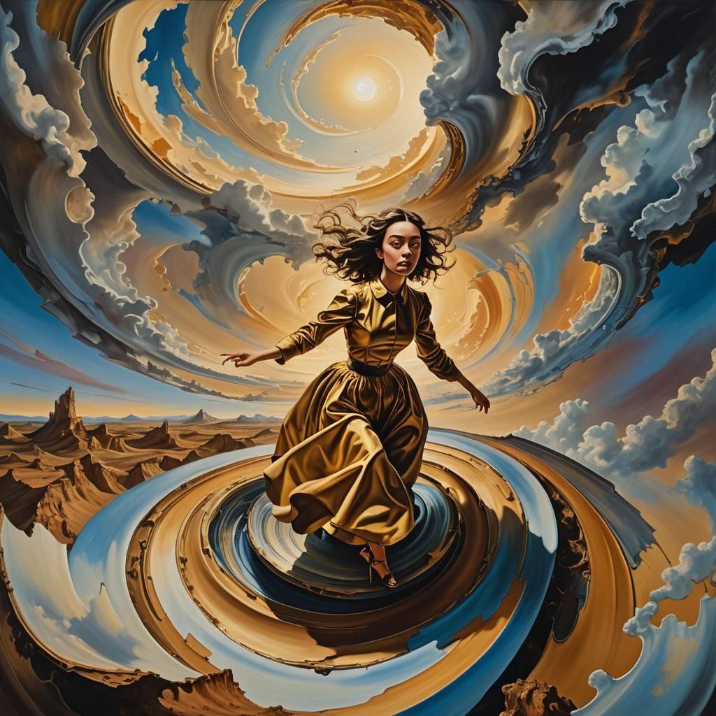 Elastic flora stretching and twisting in a vast surreal land...