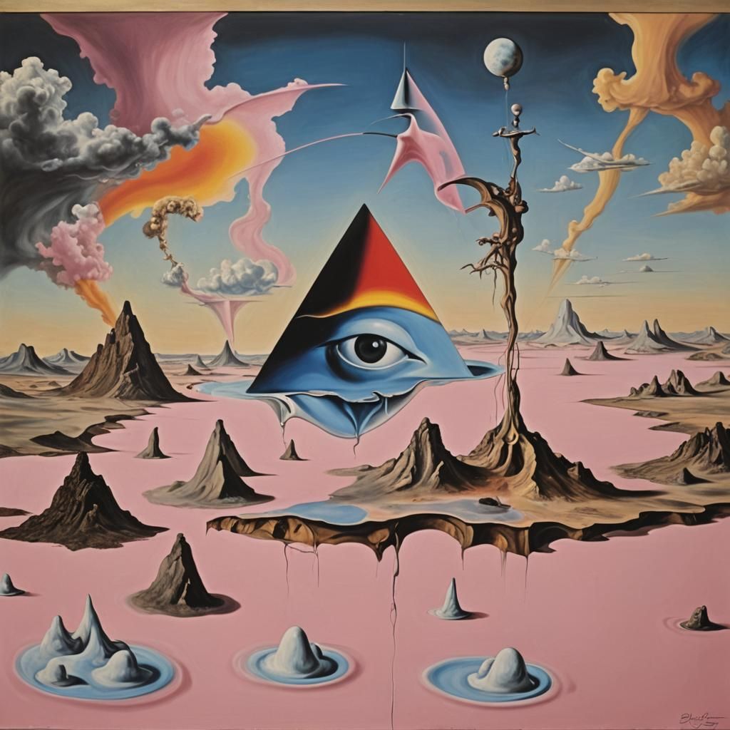 Surreal Melting Oil Painting Inspired by Dali