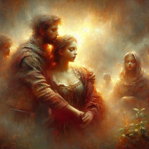 Simple AI Image of a Man and Woman