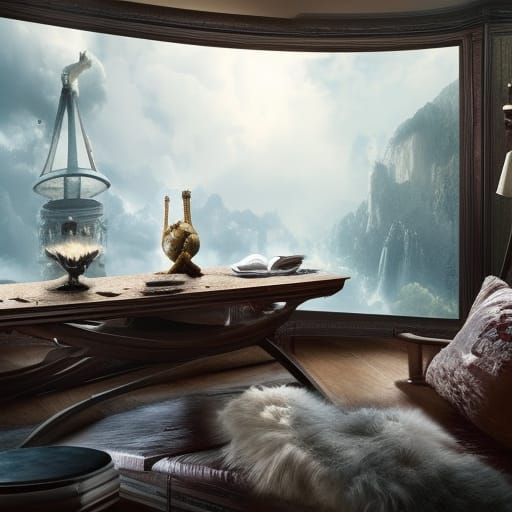 Cinematic Coffee Cup Digital Matte Painting