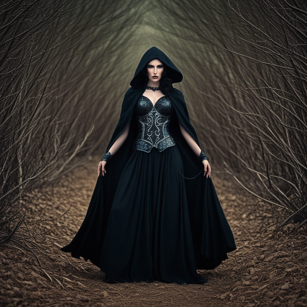 Grimdark Scene in a Moody, Low-Lit Environment