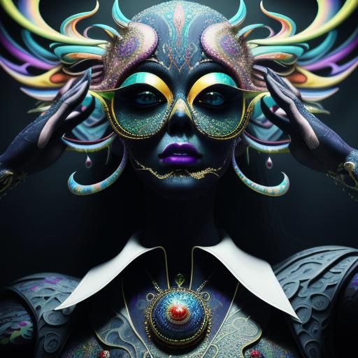 Glamorous Surrealism in Vibrant 3D