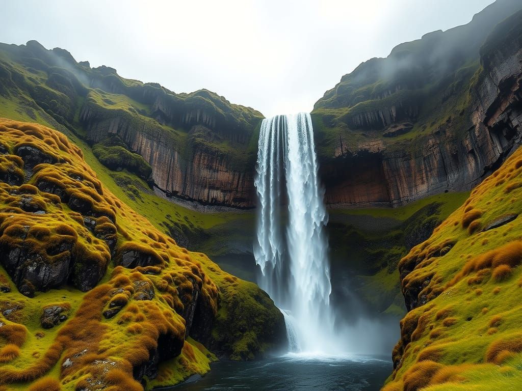 Majestic Icelandic Landscape in Romantic Impressionist Style