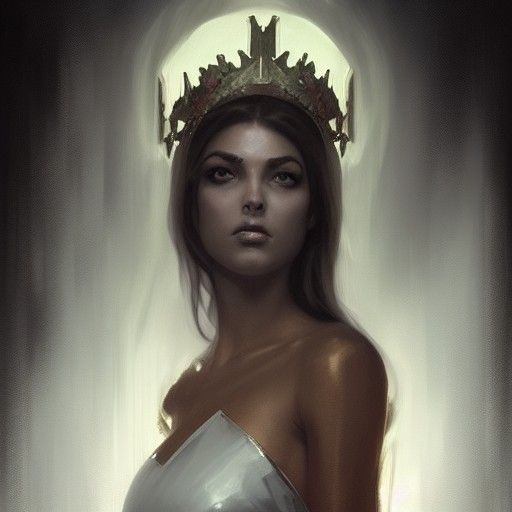 Goddess Epona's Shimmering Crown: Hyperrealistic Digital Art