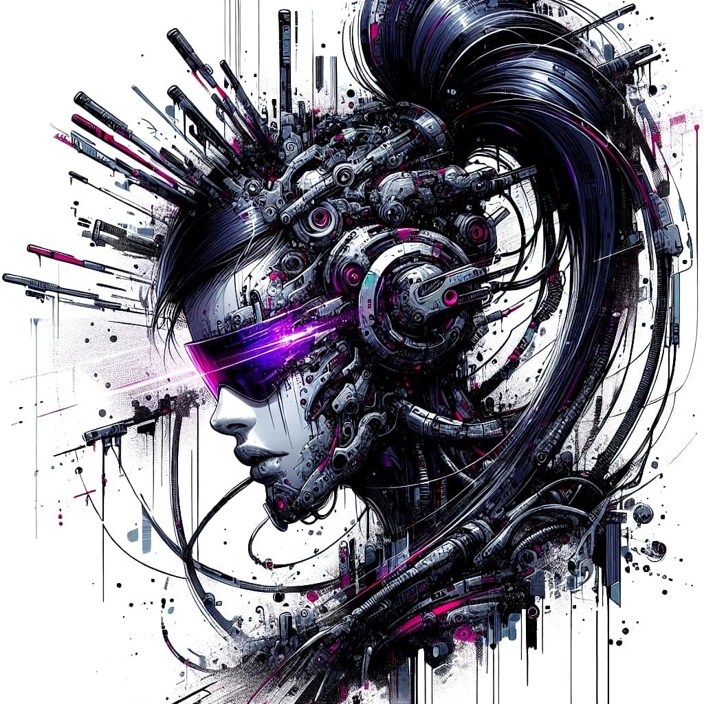 Cyberpunk Goddess in Hypermaximalist Splendor