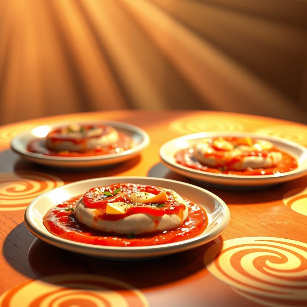 Pizza cotta in ogni piatto
Sogni così reali che ne assapori ...